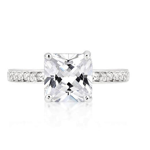 Barrie 2ct Princess Cut Solitaire Engagement Ring | 2.3ct