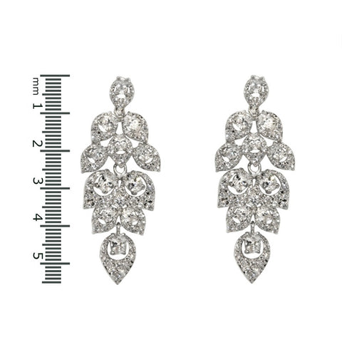 Bevina Leaves Chandelier Earrings | 55mm