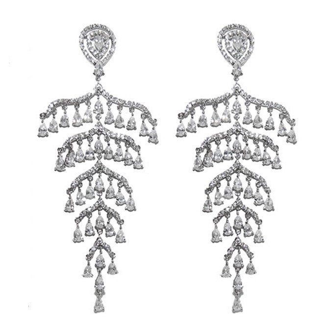 Belem Cascade Drops Chandelier Earrings | 102mm