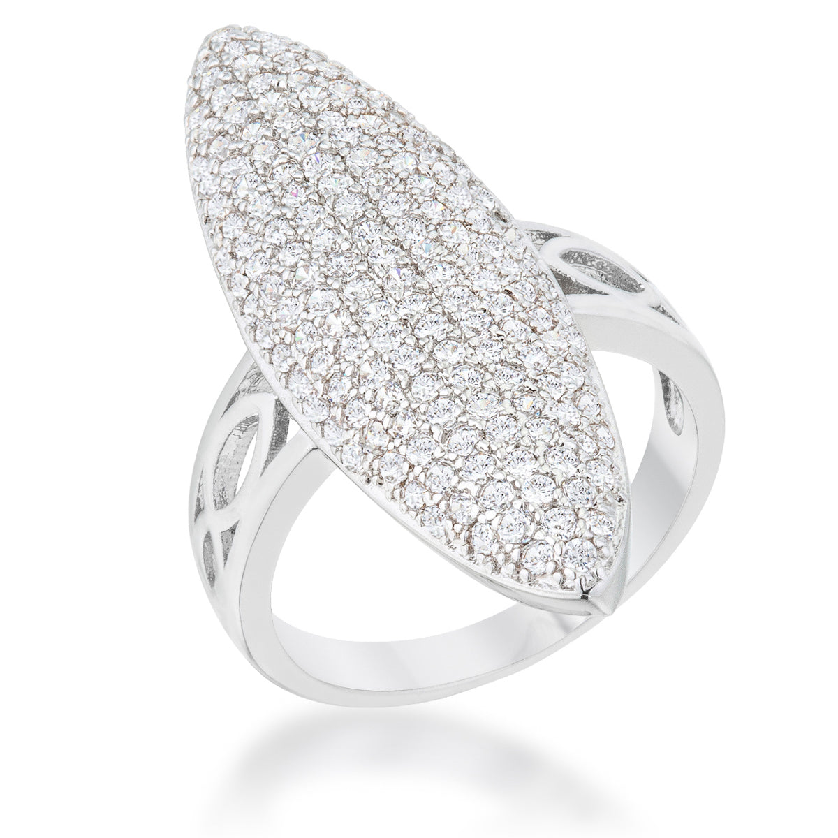 Bella Contemporary CZ Cluster Cocktail Ring | 2.3ct