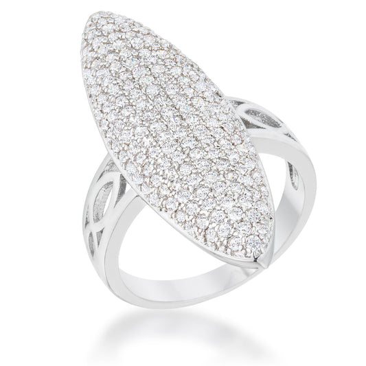 Bella Contemporary CZ Cluster Cocktail Ring | 2.3ct