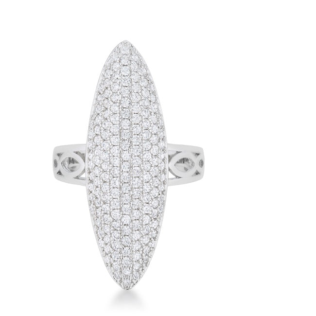 Bella Contemporary CZ Cluster Cocktail Ring | 2.3ct