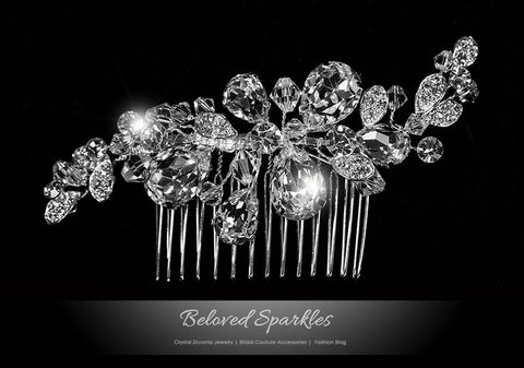 Marcela Morocco Cluster Hair Comb | Swarovski Crystal - Beloved Sparkles