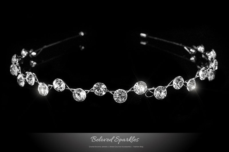 Nahia Solitaire Headband | Crystal - Beloved Sparkles
 - 1