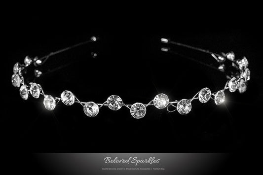 Nahia Solitaire Headband | Crystal - Beloved Sparkles
 - 1