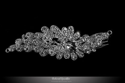 Daisey Bejeweled Floral Hair Comb | Crystal - Beloved Sparkles