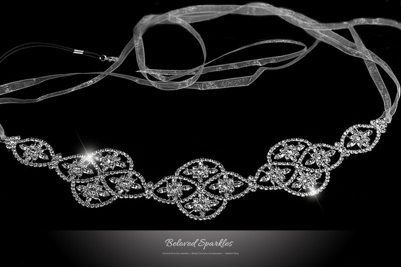 Regina Art Deco Hair Tie Headband | Swarovski Crystal - Beloved Sparkles
 - 1