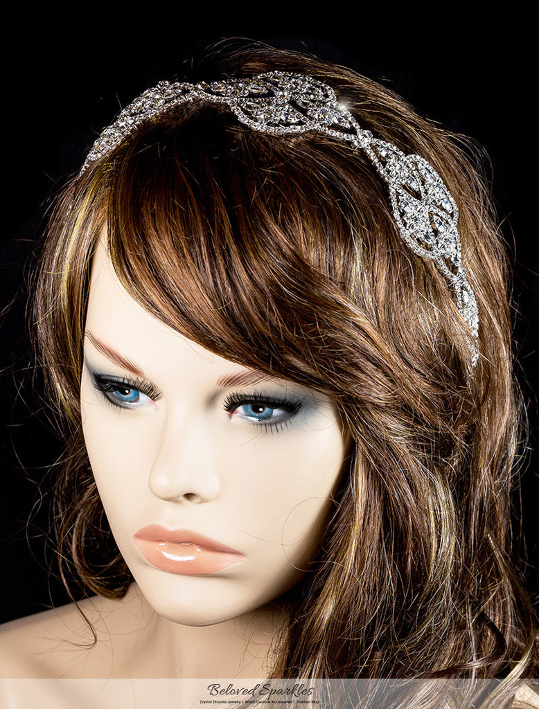 Regina Art Deco Hair Tie Headband | Swarovski Crystal – Beloved
