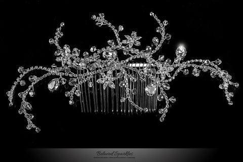 Fidelia Floral Treasures Hair Comb | Swarovski Crystal