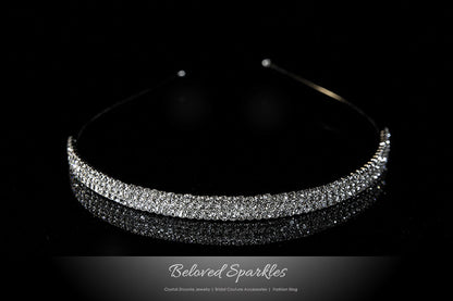 Celes-3 Three Rows Rhinestone Headband | Rhinestone - Beloved Sparkles
 - 1