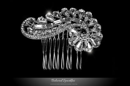 Salvia Vintage Paisley Hair Comb | Crystal - Beloved Sparkles
 - 2