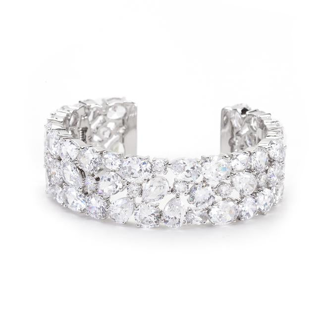 Branka Bejeweled CZ Cuff Bracelet