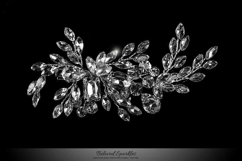 Briana Cluster Hair Clip | Swarovski Crystal - Beloved Sparkles