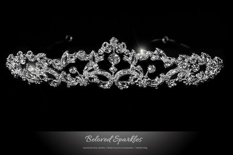 Fiala Classic Art Deco Tiara | Swarovski Crystal - Beloved Sparkles