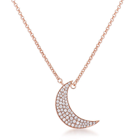 Luna To the Moon and Back Rose Gold Necklace