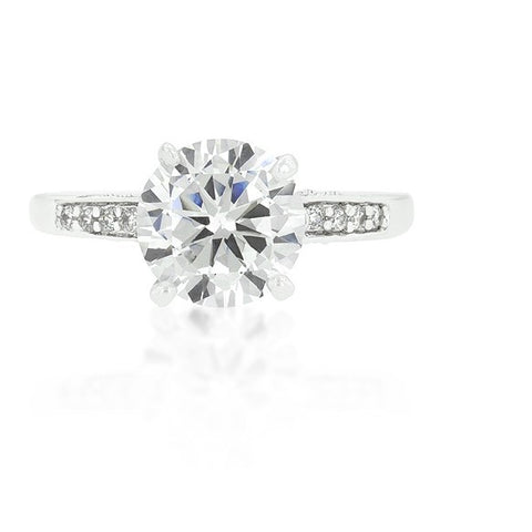 Carmela 2.5ct Contemporary Round Solitaire Ring | 3.8ct