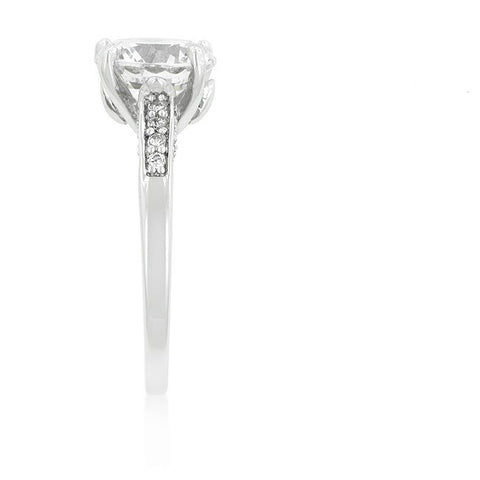 Carmela 2.5ct Contemporary Round Solitaire Ring | 3.8ct