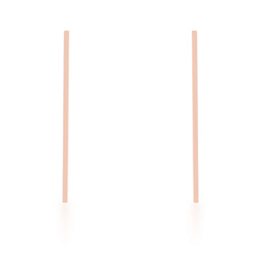 Carolee Rose Gold Long Linear Earrings | Stainless Steel