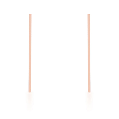 Carolee Rose Gold Long Linear Earrings | Stainless Steel
