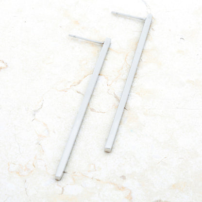 Carolee Rose Gold Long Linear Earrings | Stainless Steel