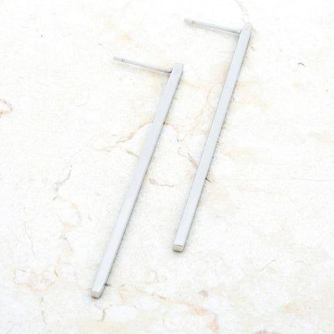 Carolee Rose Gold Long Linear Earrings | Stainless Steel