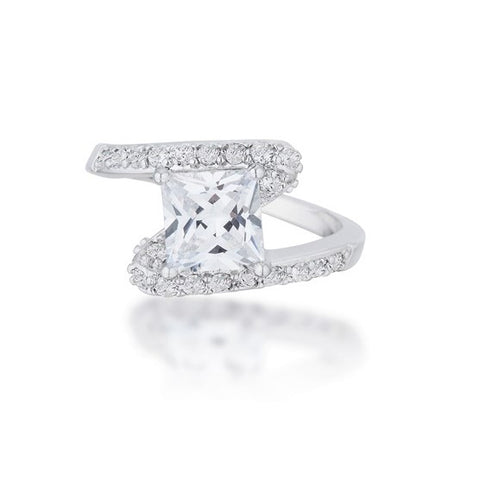 Caroline 2ct Princess CZ Engagement Ring | 2.5ct