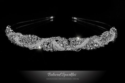 Marvet Chain Cluster Headband | Rhinestone - Beloved Sparkles