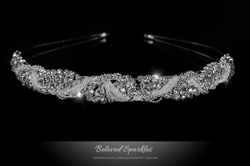 Marvet Chain Cluster Headband | Rhinestone - Beloved Sparkles