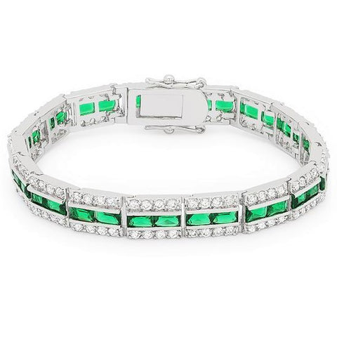 Chante Emerald Radiant Tennis Bracelet - 7.25in | 32ct