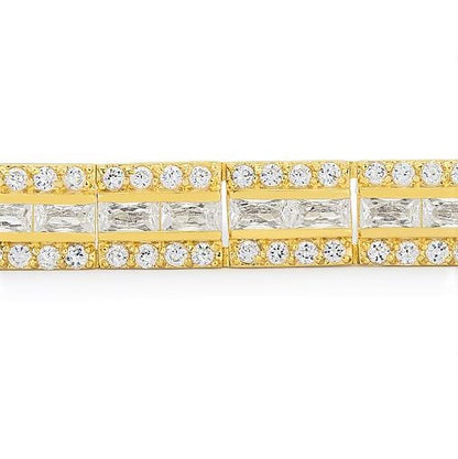 Chante Radiant Gold Tennis Bracelet – 7.25in | 32ct