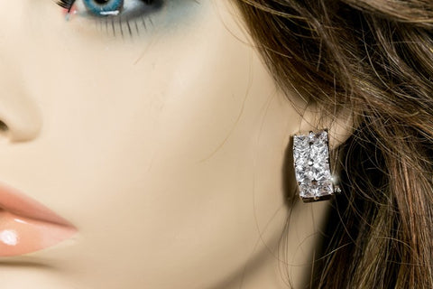 Chanya Princess Stone Huggie Earrings | 7ct