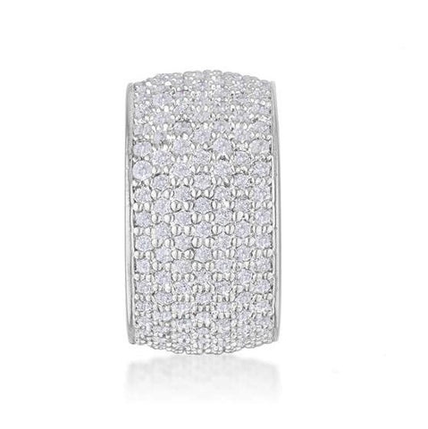 Cherish Wide Pave CZ Eternity Ring | 12ct