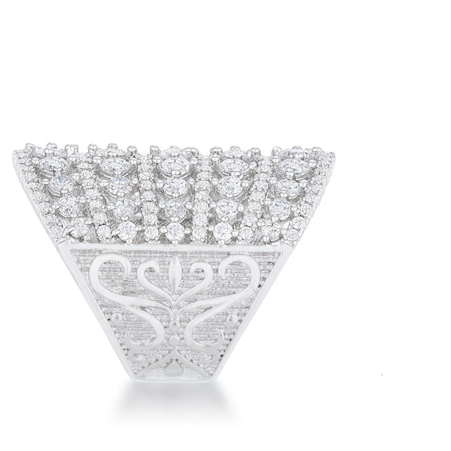 Charlyn Art Deco Cluster Statement Cocktail Ring | 7ct
