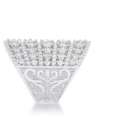 Charlyn Art Deco Cluster Statement Cocktail Ring | 7ct