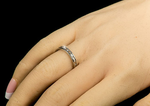 Chela Baguette Eternity Stackable Wedding Ring | 2ct