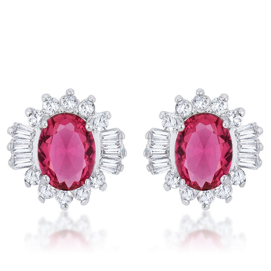 Chrisalee Vintage 8x6mm Oval Halo Earrings