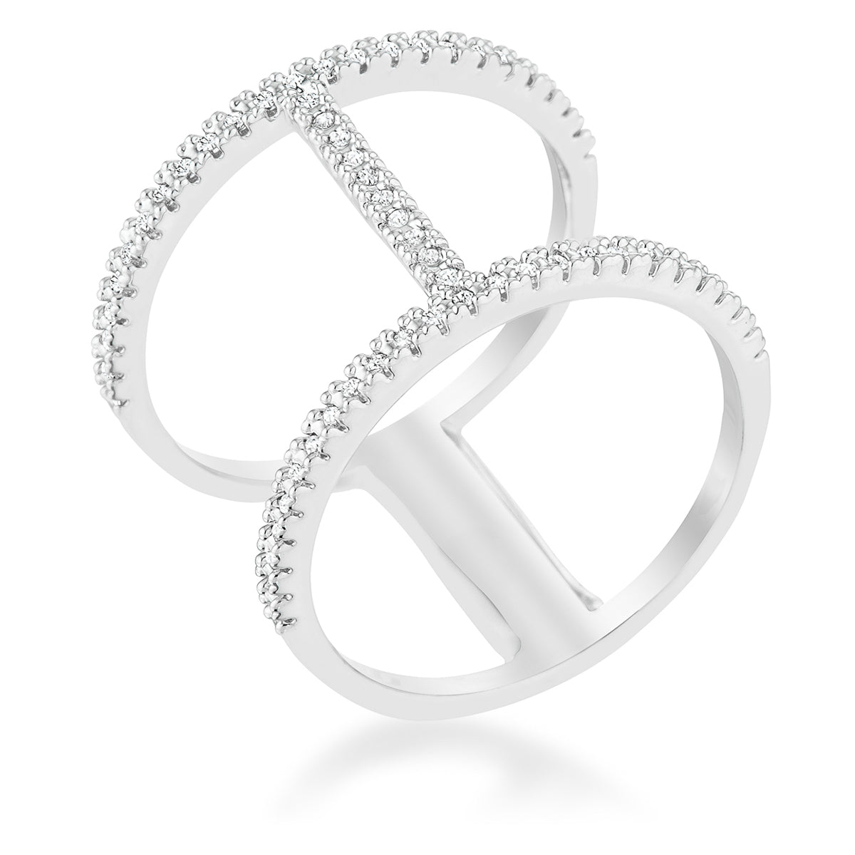 Christina CZ Contemporary Wide Band Ring | .3ct