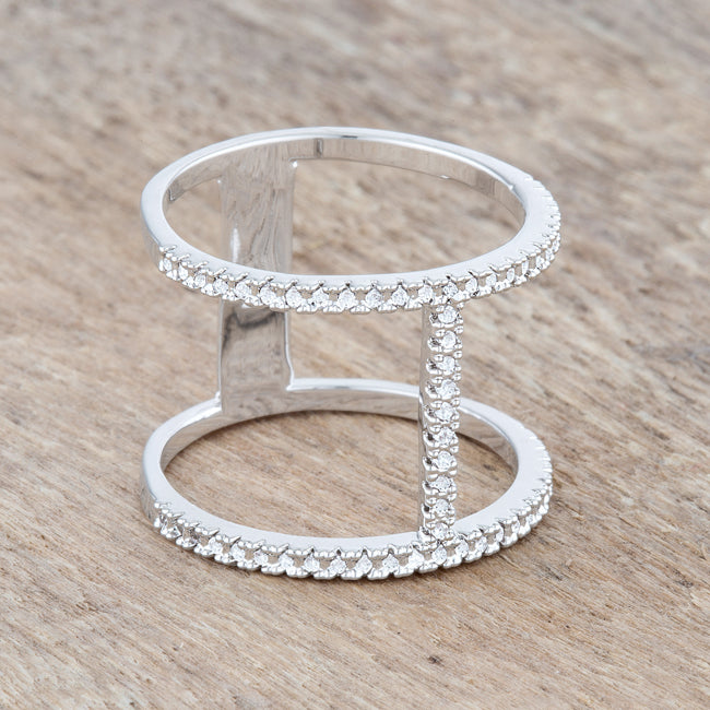 Christina CZ Contemporary Wide Band Ring | .3ct