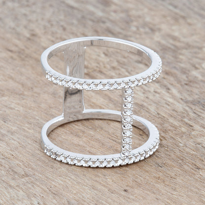 Christina CZ Contemporary Wide Band Ring | .3ct