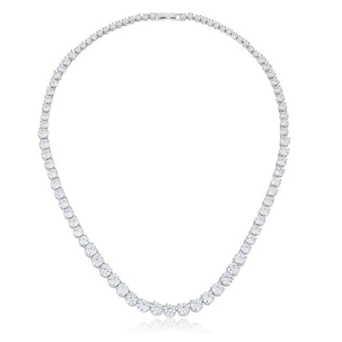 Cloris Graduated Cubic Zirconia Necklace | 50ct