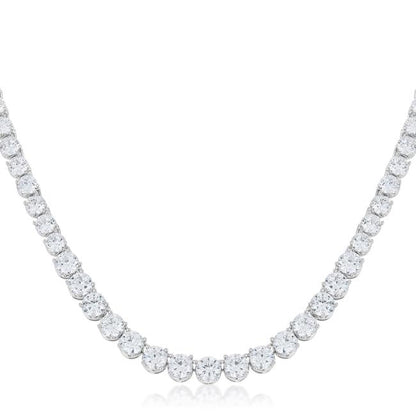 Cloris Graduated Cubic Zirconia Necklace | 50ct