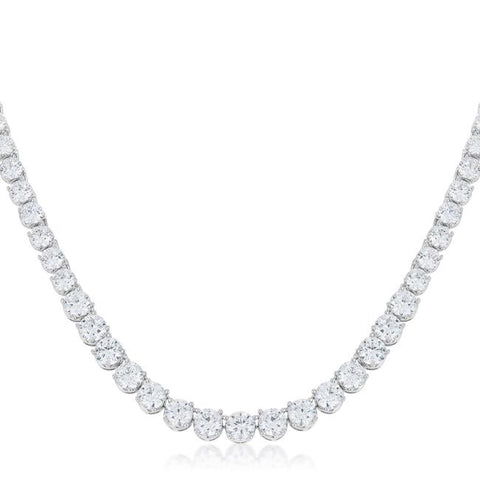 Cloris Graduated Cubic Zirconia Necklace | 50ct