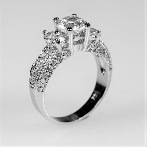 Colette Romantic Round Cut Engagement Ring | 2.1ct