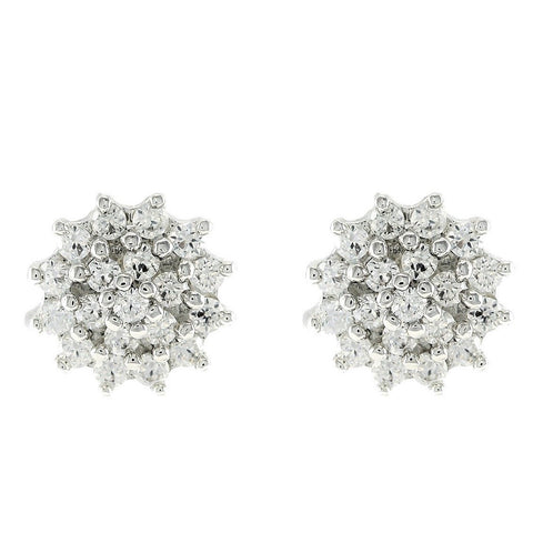 Coloma Round Cluster Stud Earrings