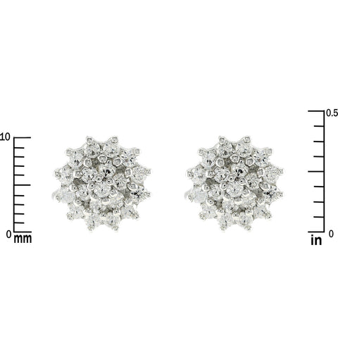 Coloma Round Cluster Stud Earrings