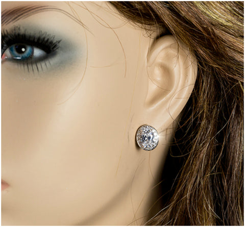Daisy Oval Halo Stud Earrings | 4ct