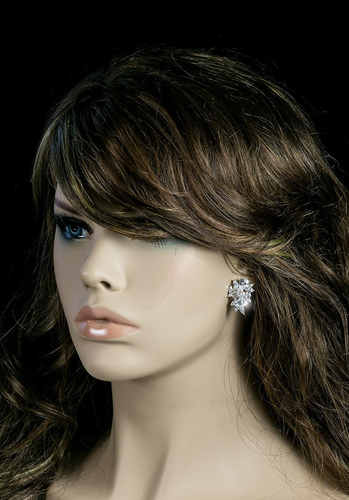 Darcia Cluster Statement Stud Earrings | 8ct – Beloved Sparkles