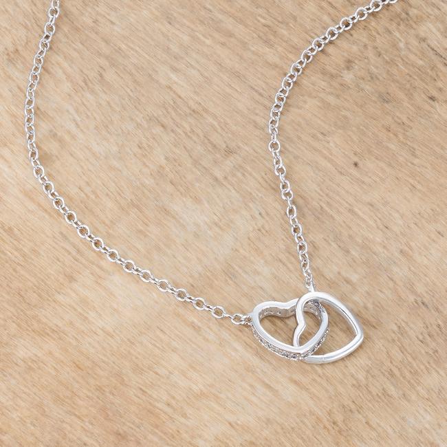 Deissy Interlocking Hearts Necklace