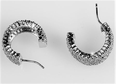 Detra 20mm CZ Cluster Hoop Earrings | 7ct