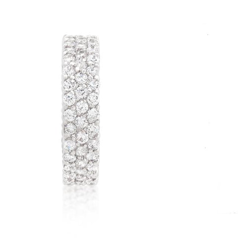 Diana CZ Paved Cluster Eternity Band Ring | 8ct